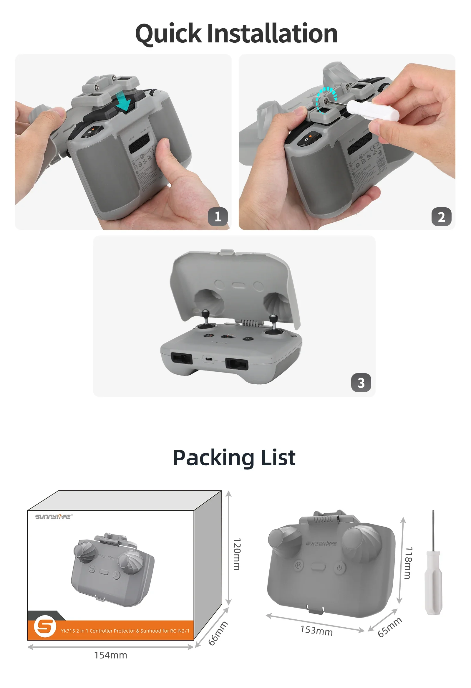 2 in 1 Controller Protector Su - Drone Rc N3 评论和价格