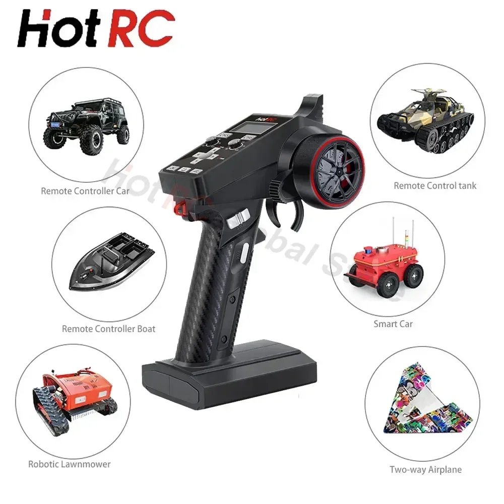 HotRC CT-6A 2.4G 6CH 6 Channel - Drone Rc Receiver And Transmitter 评论和价格