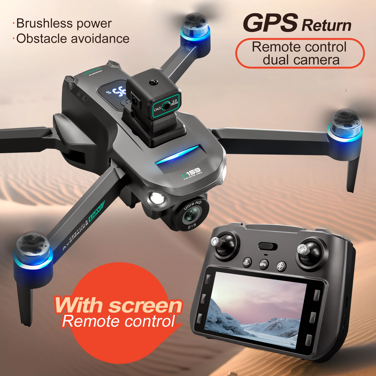Professional S159 GPS Drone Wi - Drone Rc Gps S159 评论和价格