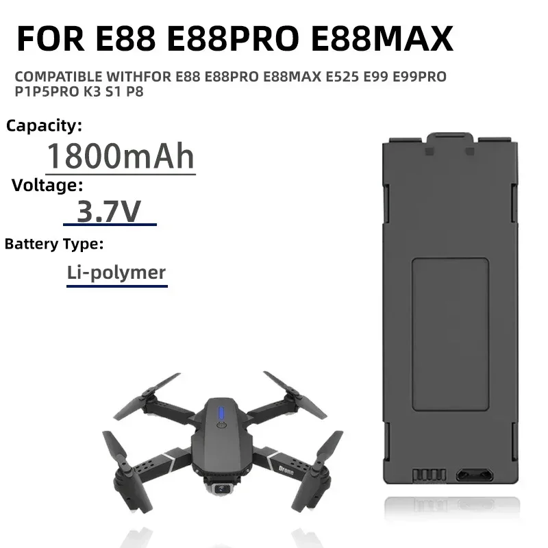 1-10pcs E99 Pro Drone Battery  - Drone Rc E88 Pro 评论和价格