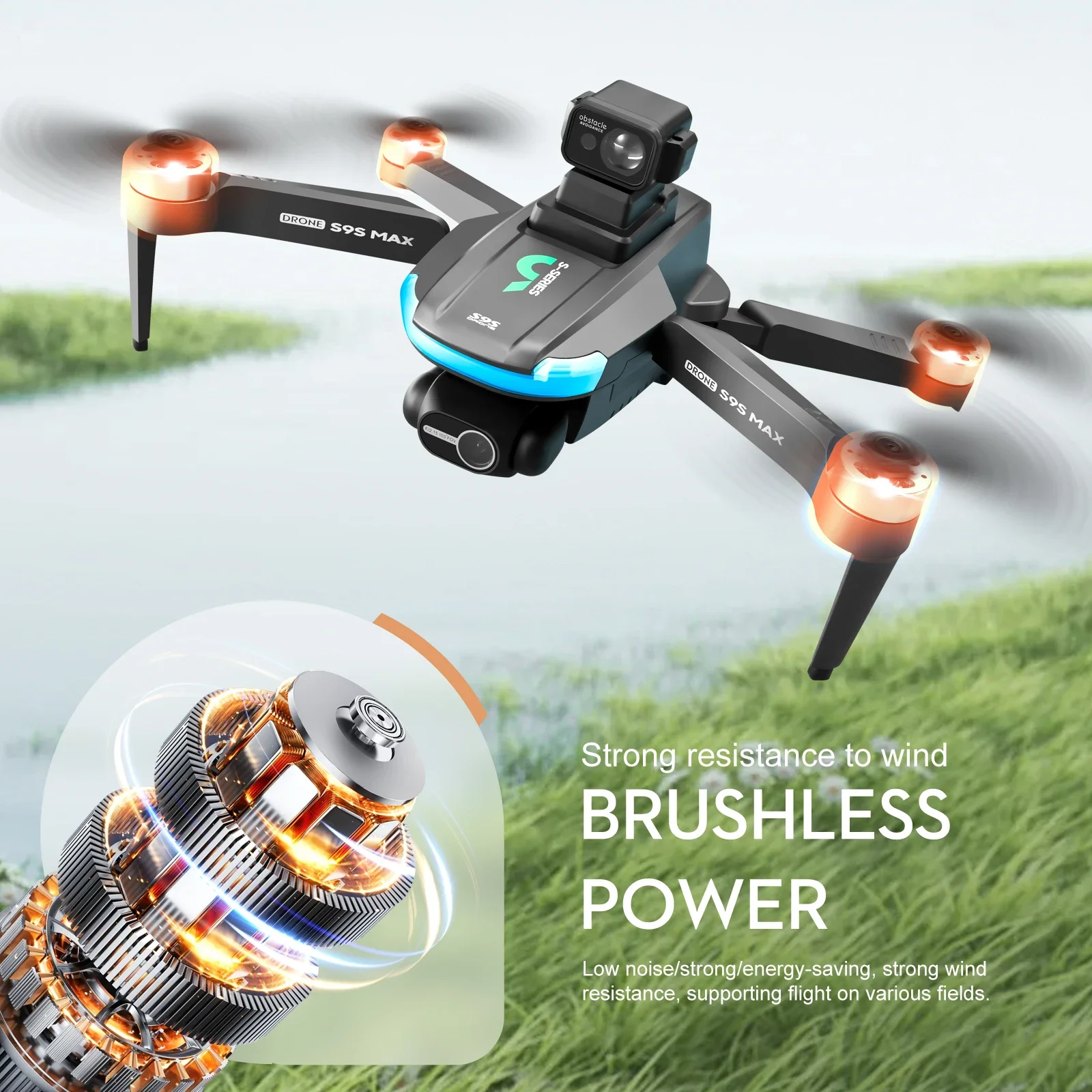 NEW S9S MAX MINI Drone 4K 2-Ax - Gps Module Drone 评论和价格