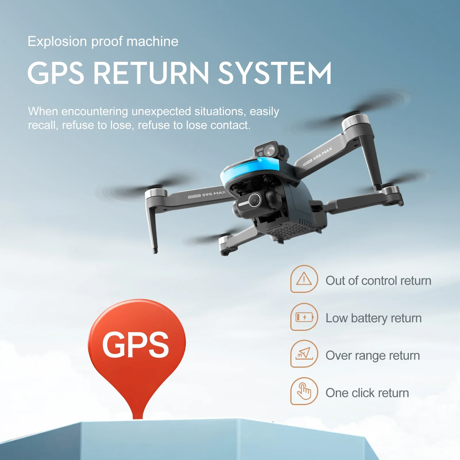 NEW S9S MAX MINI Drone 4K 2-Ax - Gps Module Drone 评论和价格