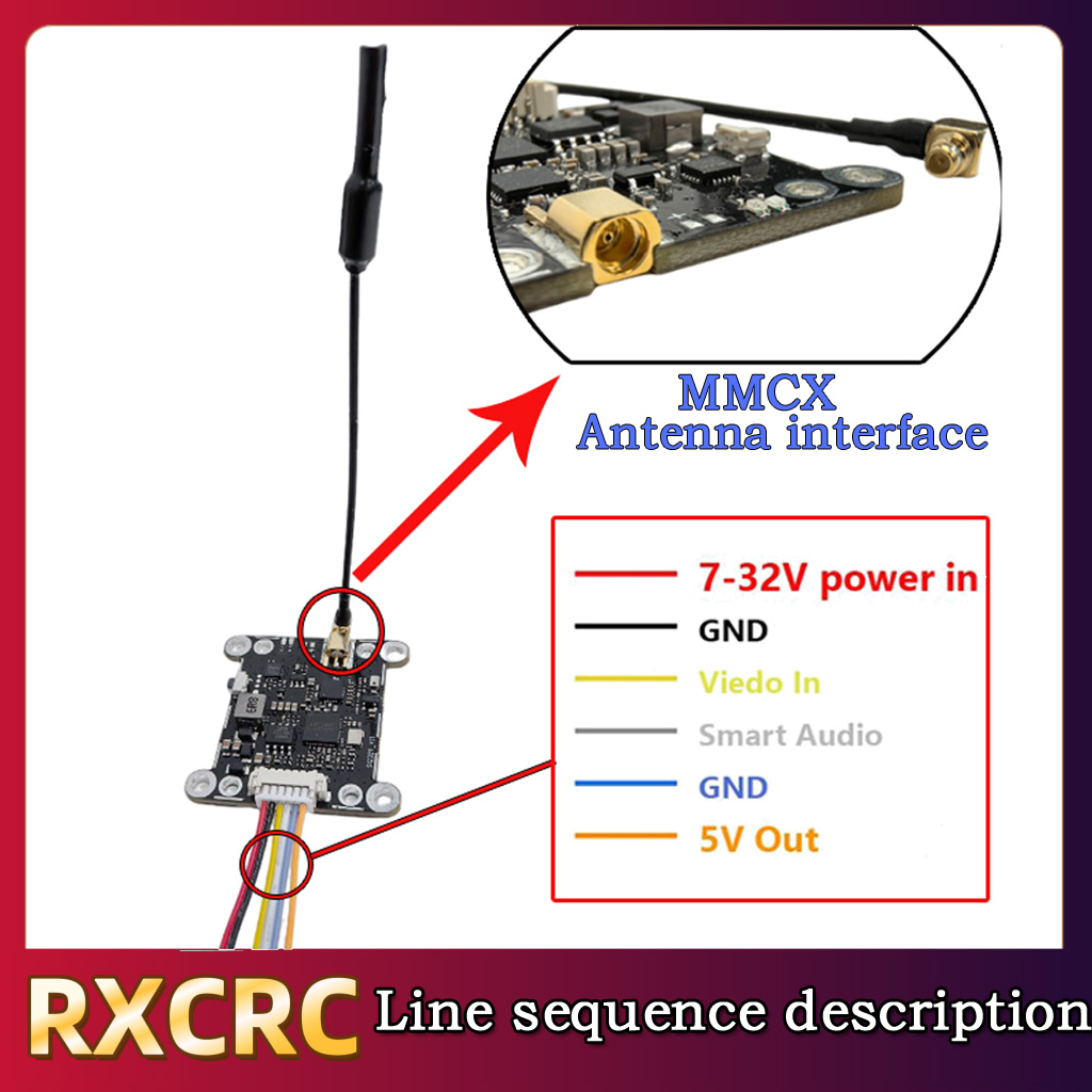 RXCRC 5.8G Module 48CH 1.6W VT - Drone Rc Receiver And Transmitter 评论和价格