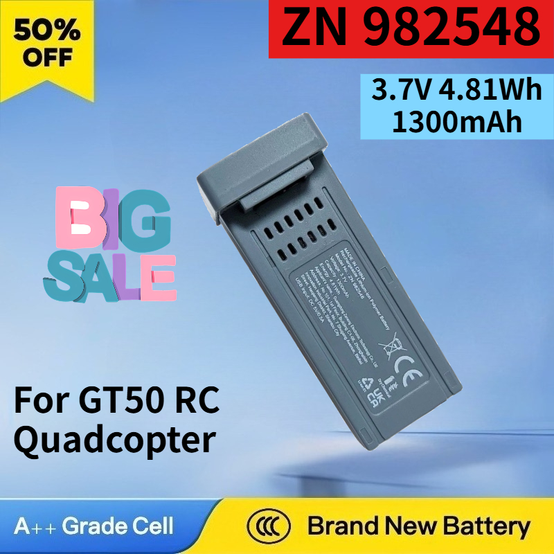 New ZN 982548 3.7V 4.81Wh 1300 - Drone Rc Gt50 评论和价格