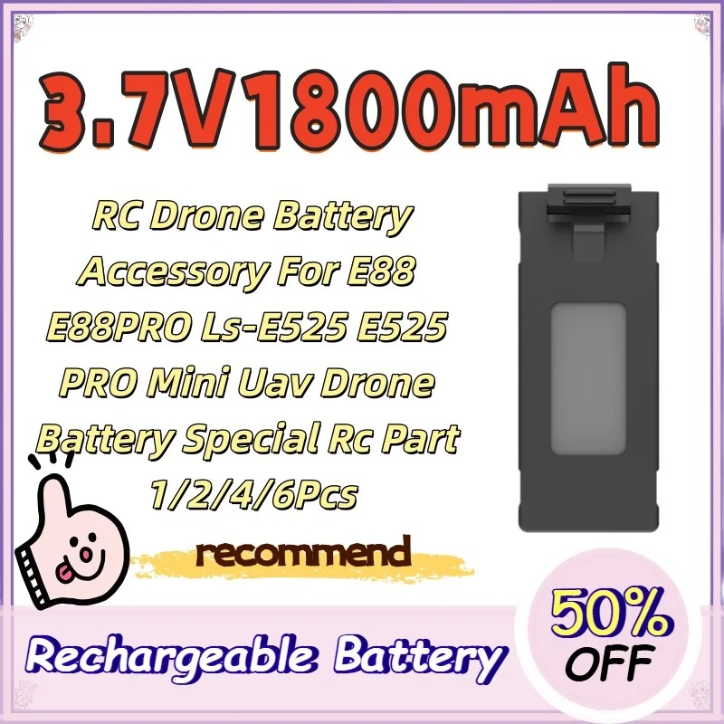 3.7V 1800mAh RC Drone Battery  - Drone Rc E88 Pro 评论和价格