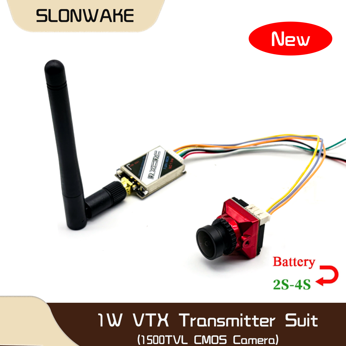 SLONWAKE  5.8G 48CH 1W VTX 100 - Drone Rc Receiver And Transmitter 评论和价格