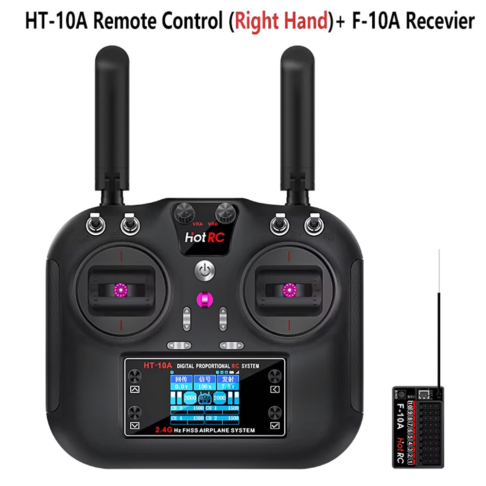 Hotrc HT-10A 2.4G 10CH Transmi - Drone Rc Receiver And Transmitter 评论和价格