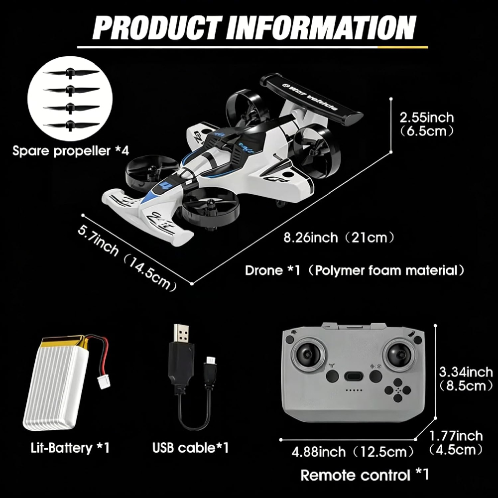 Dual Mode Remote Controlled Fl - Rc Drone And Flying Car 评论和价格