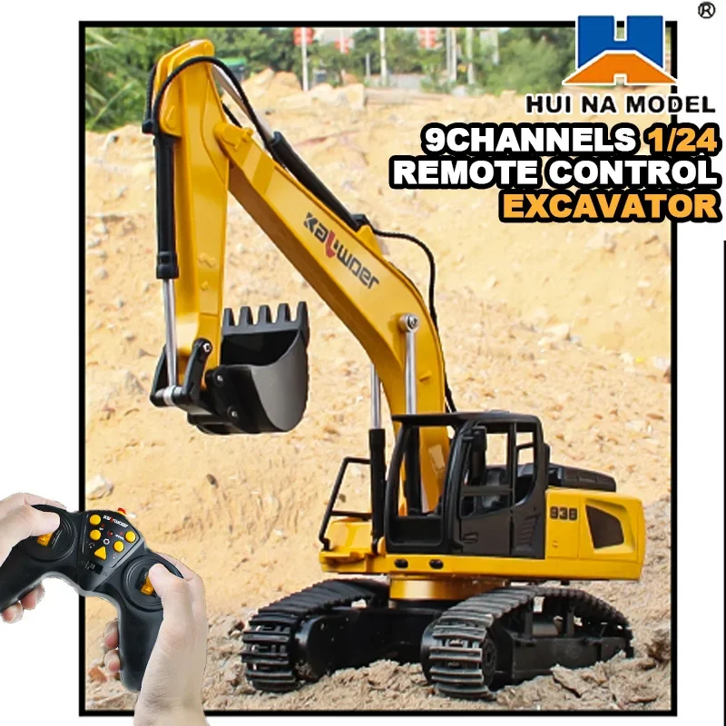 Huina Rc Excavator 1/24 9Ch Re - Drone Vera Rc 评论和价格