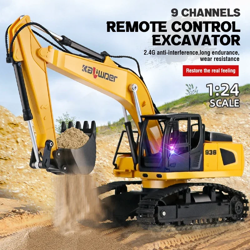 Huina Rc Excavator 1/24 9Ch Re - Drone Vera Rc 评论和价格