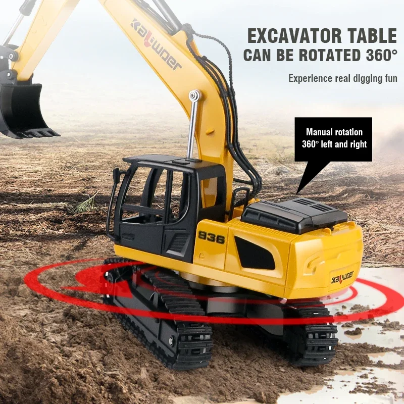 Huina Rc Excavator 1/24 9Ch Re - Drone Vera Rc 评论和价格