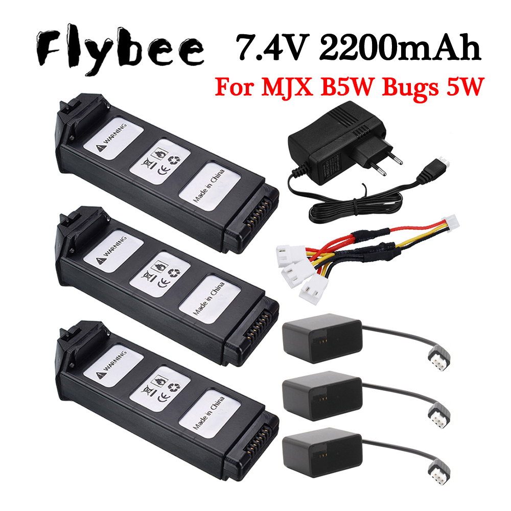 New 7.4V 2200mAH LiPo Battery  - Drone Mjx Rc 评论和价格