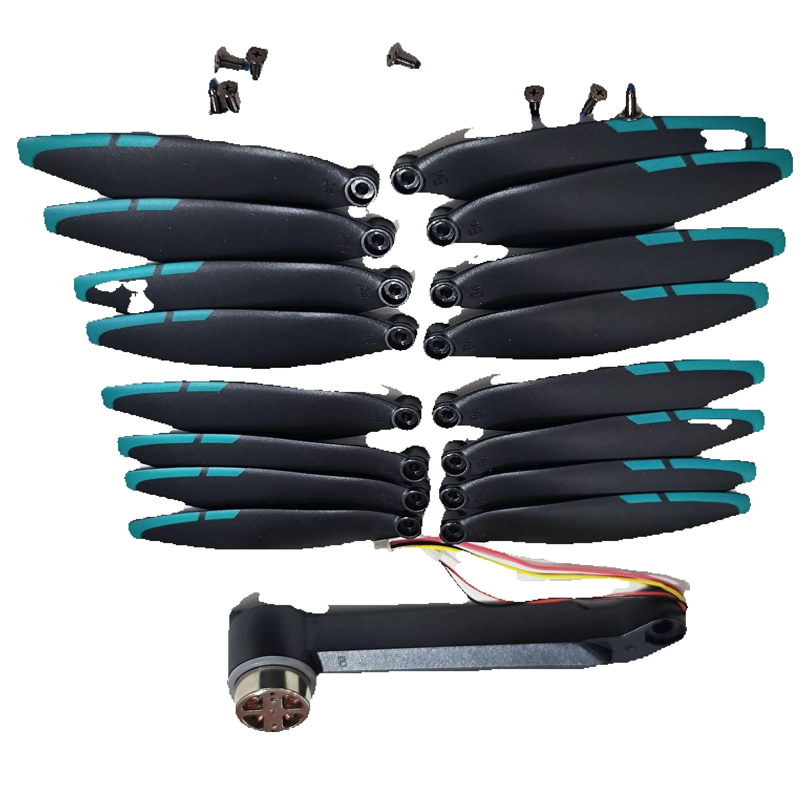 Blade Propeller 16PCS + Brushl - Drone Rc Gps S159 评论和价格