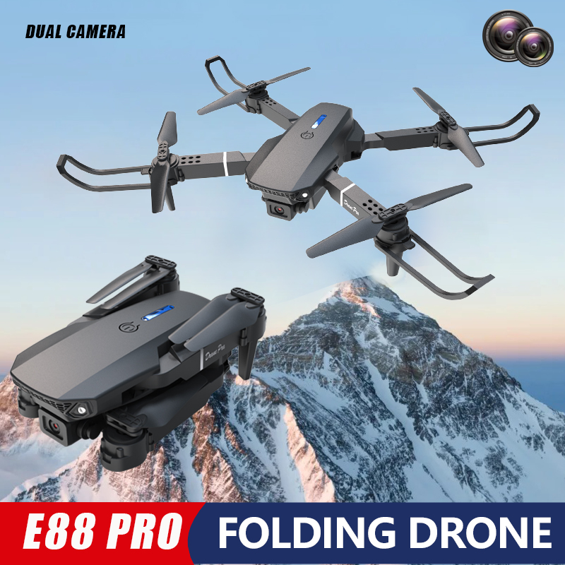 E88 Pro Mini Drone with Dual C - Drone Rc E88 Pro 评论和价格