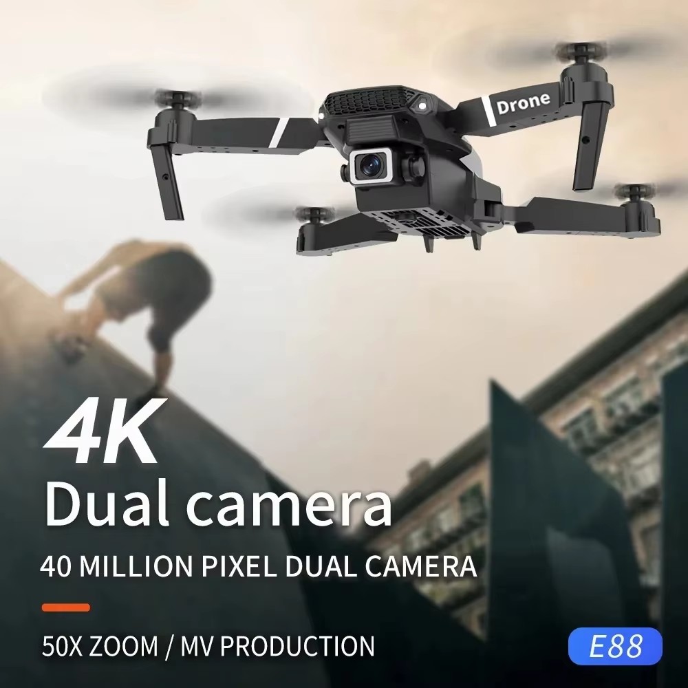 E88 Pro New Upgraded Drone 4K  - Drone Rc E88 Pro 评论和价格